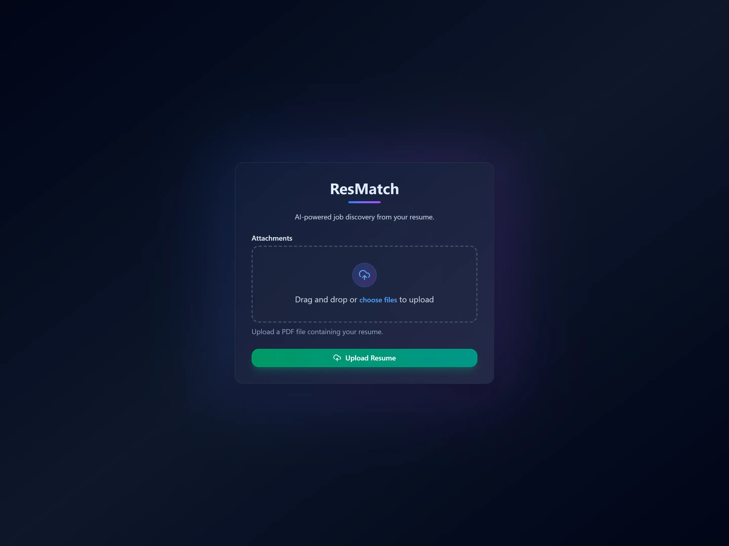 Resmatch – AI-Powered Job Finder from Your Resume