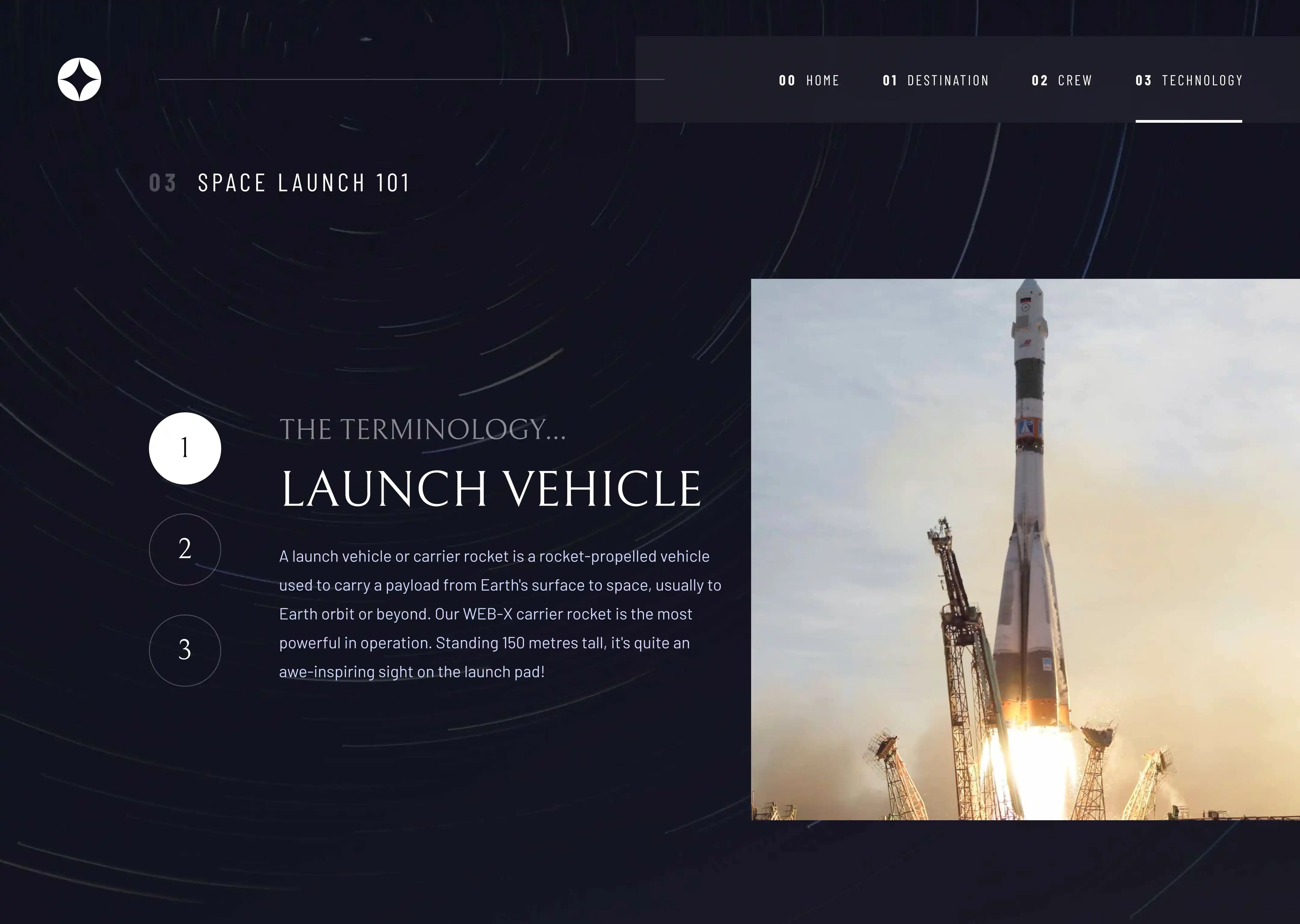 Space Tourism Website